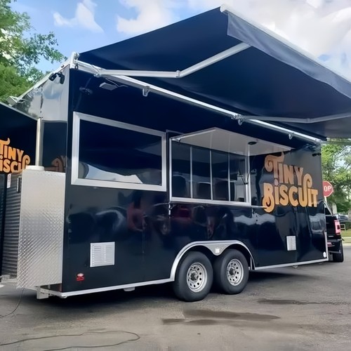 Food truck coffee trailer - food,